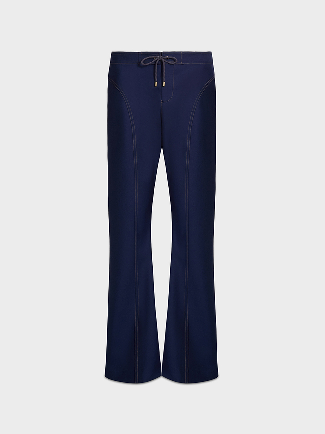 AFLALO Tavi Pant in Wool – Bright Navy - Ghost Front