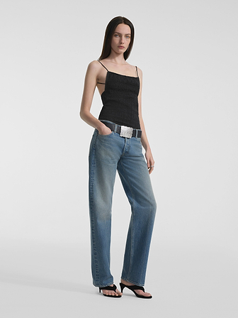 AFLALO Verne Jean – Western Haze Rigid Denim - Model Front
