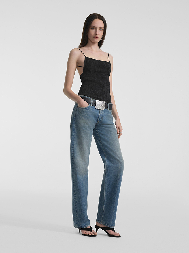 AFLALO Verne Jean – Western Haze Rigid Denim - Model Front