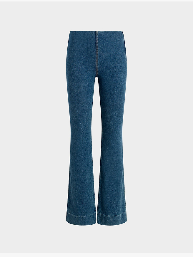 AFLALO Wilde Jean – Storm Ink Stretch Denim - Ghost Front