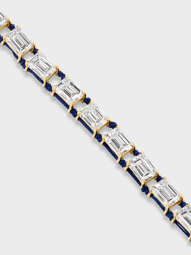 Racquet String in Prussian Blue