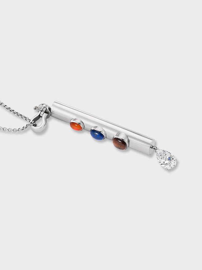 Mom Necklace in Silver