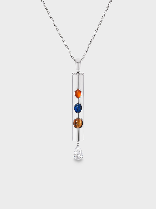 Mom Necklace in Silver