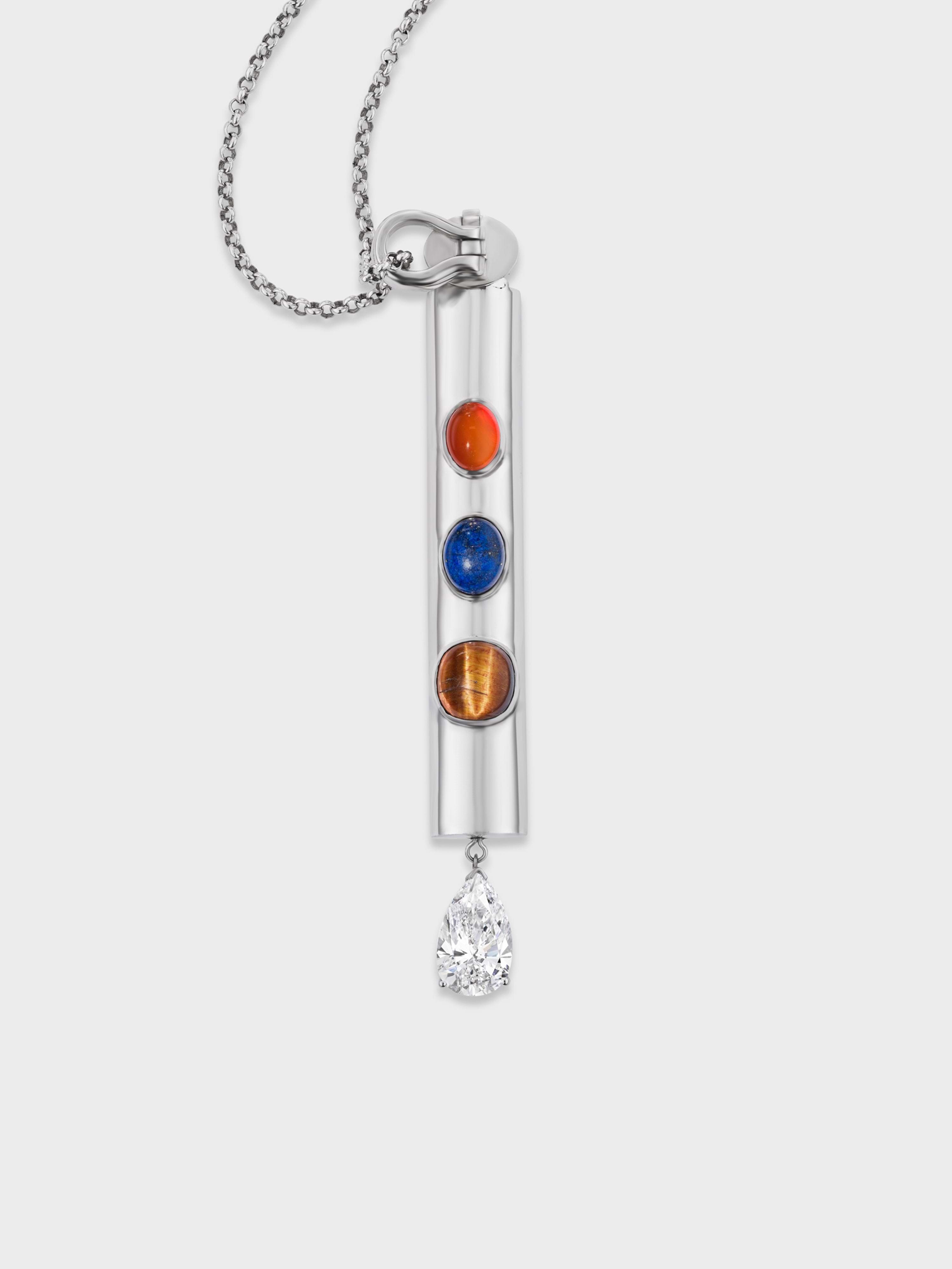 Mom Necklace in Silver