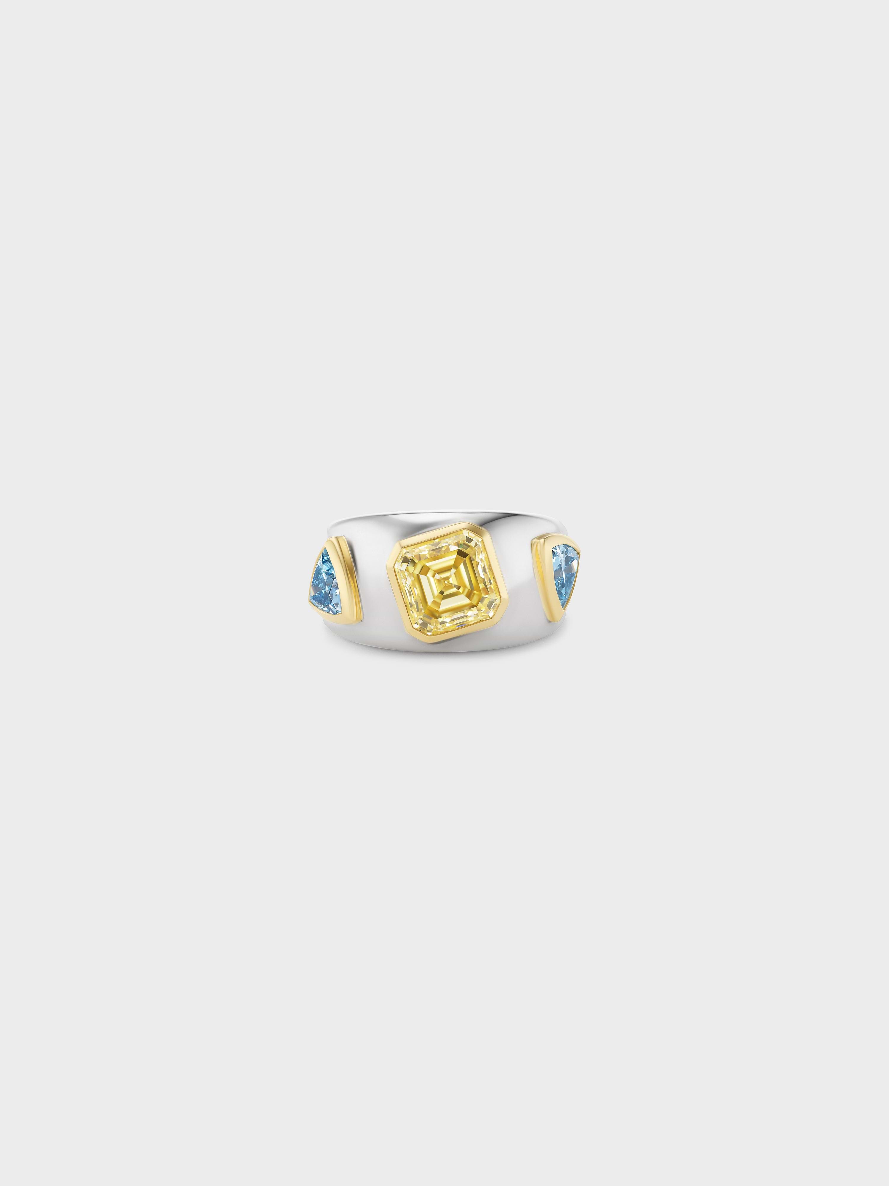 Drunken Ida Ring in Silver & Gold