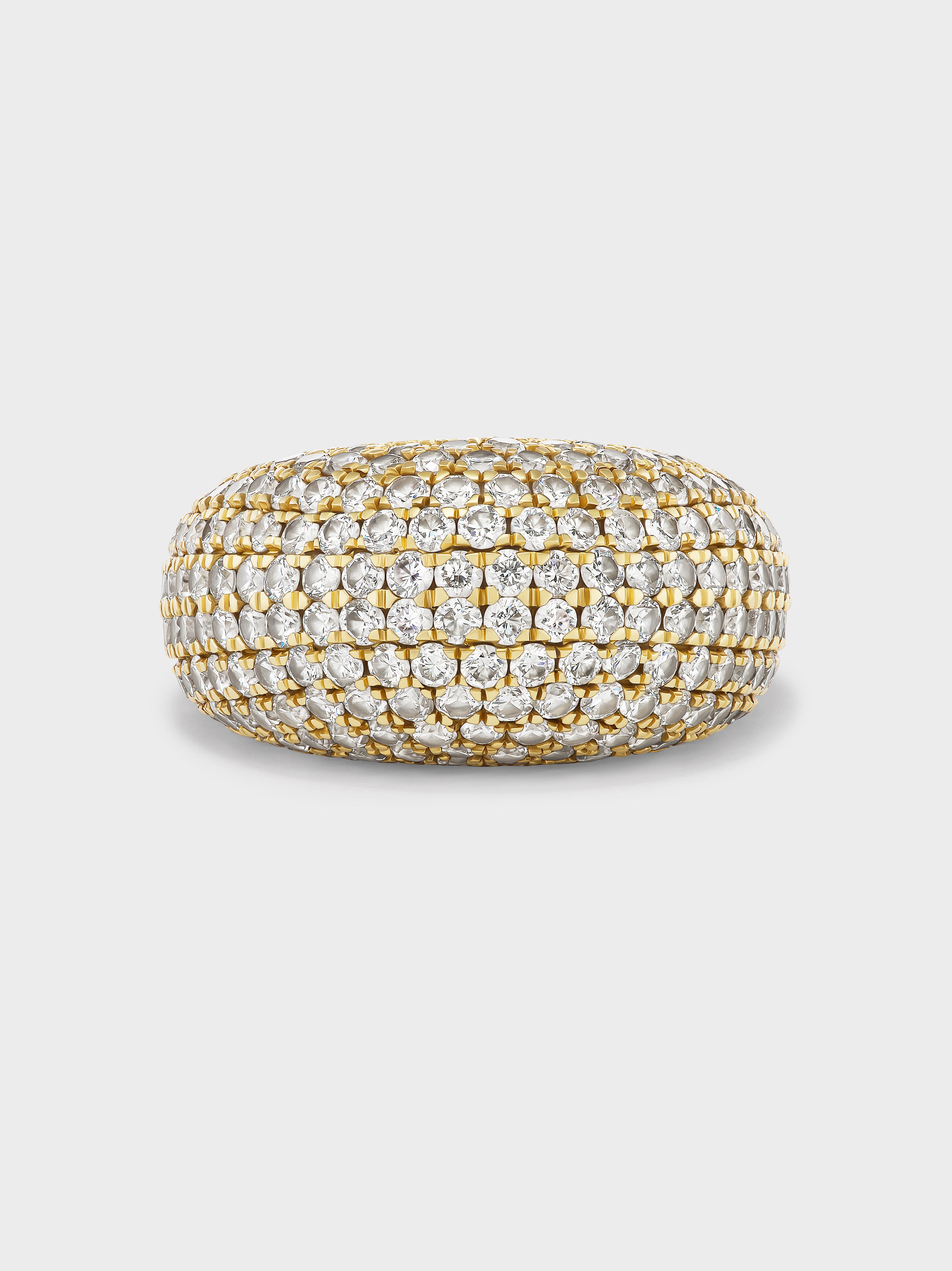 Pavé Dome Ring in Gold