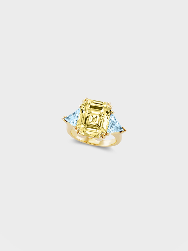 Canary Ida Ring in Gold