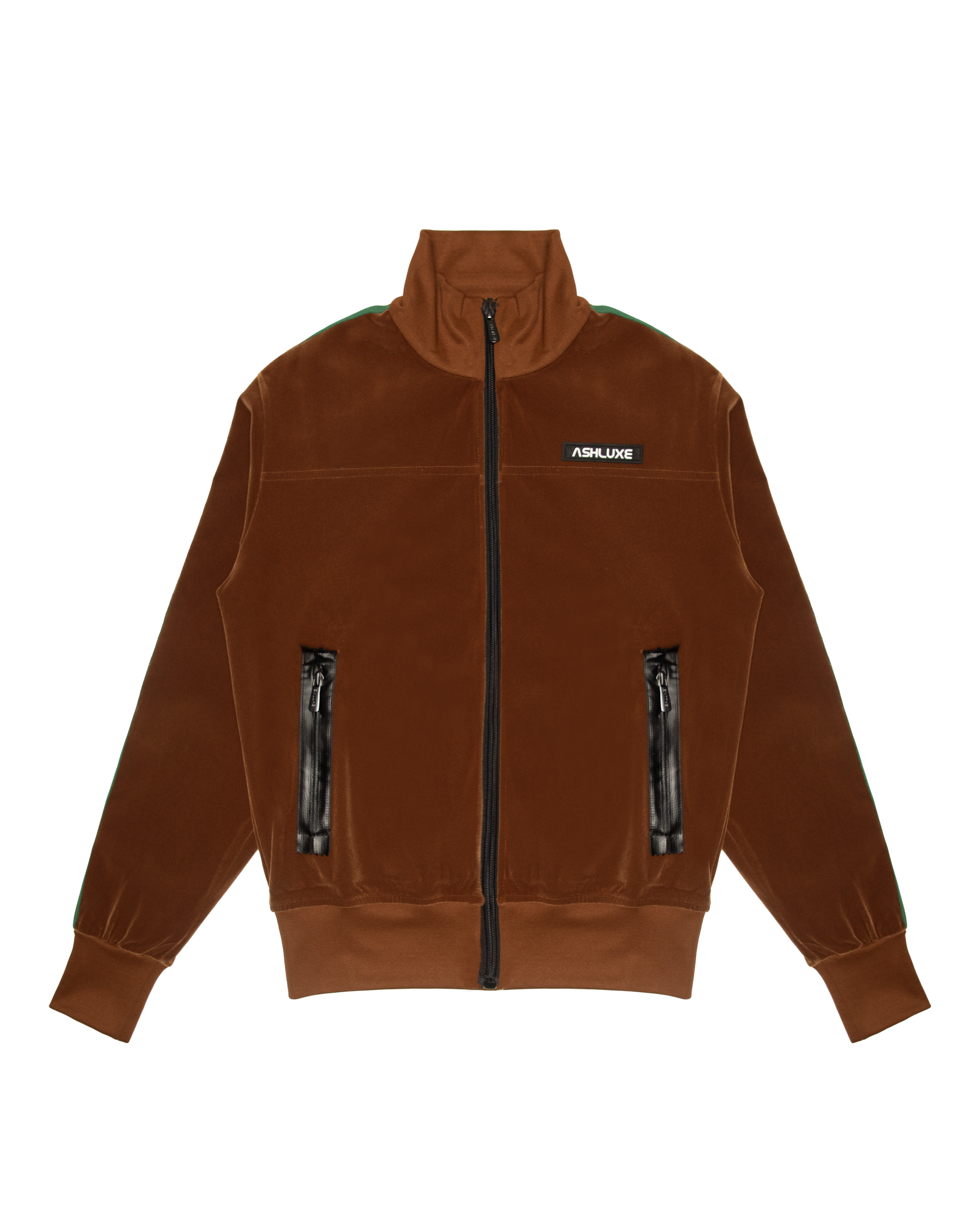 Ashluxe Paradise Track Jacket  Brown