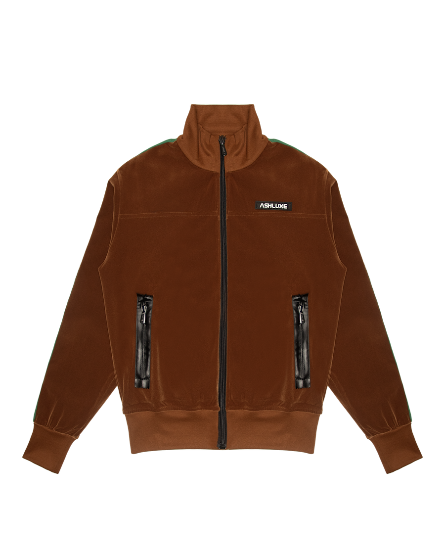 Ashluxe Paradise Track Jacket  Brown