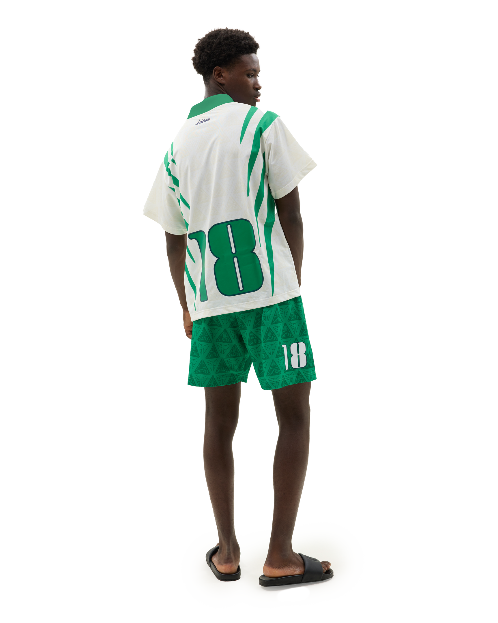 Nigeria X Brazil Football Shorts Green