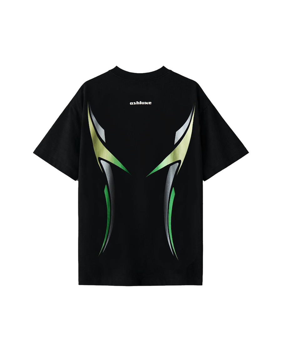 Ashluxe Race Code T-Shirt Black Green