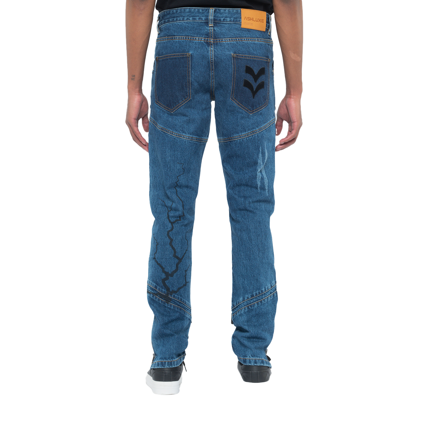Ashluxe Lightning Denim Pant  Blue
