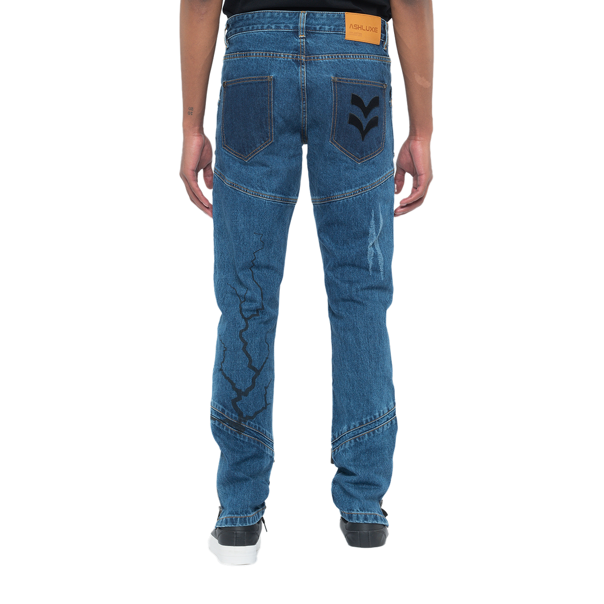 Ashluxe Lightning Denim Pant  Blue