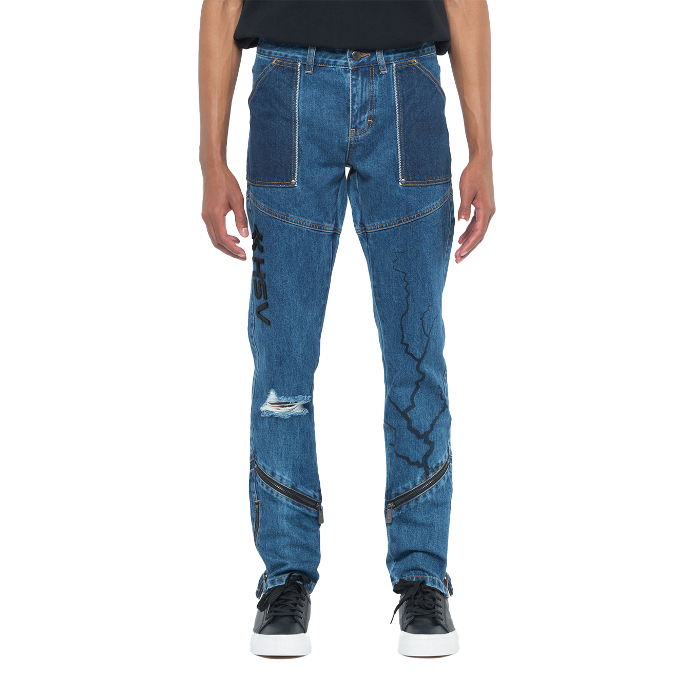 Ashluxe Lightning Denim Pant  Blue