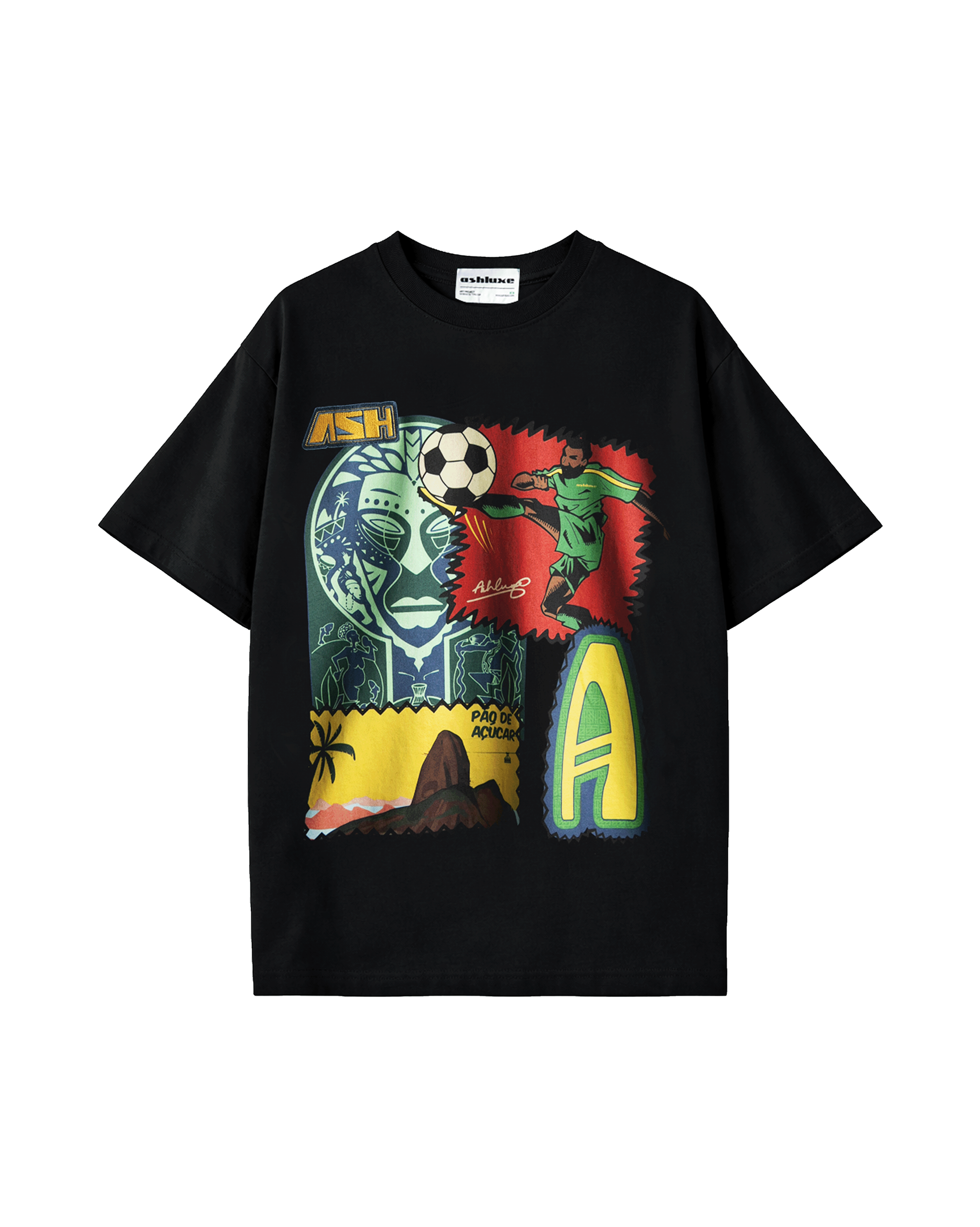 Ashluxe Ngn X Bra Collage T-Shirt Black