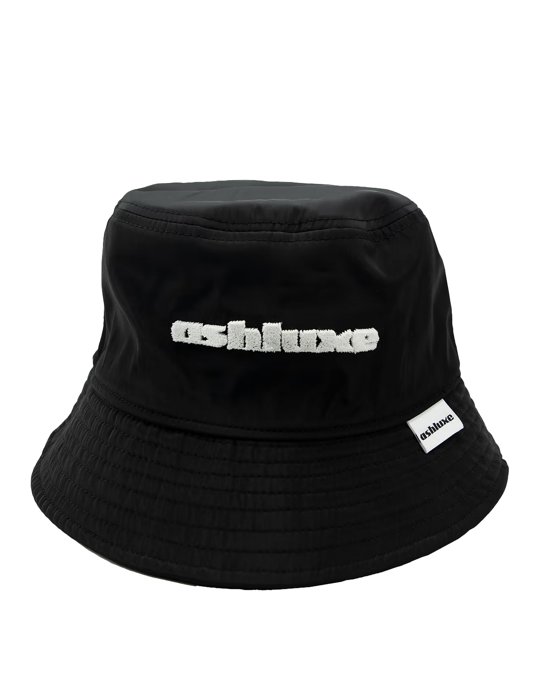 Ashluxe Brim Logo Bucket Hat - Black