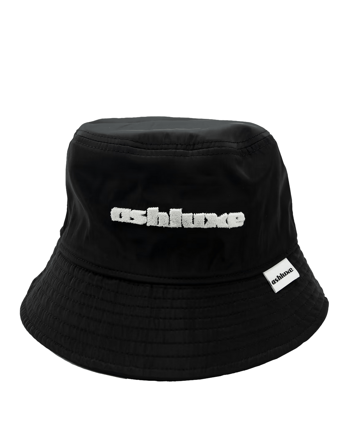 Ashluxe Brim Logo Bucket Hat - Black