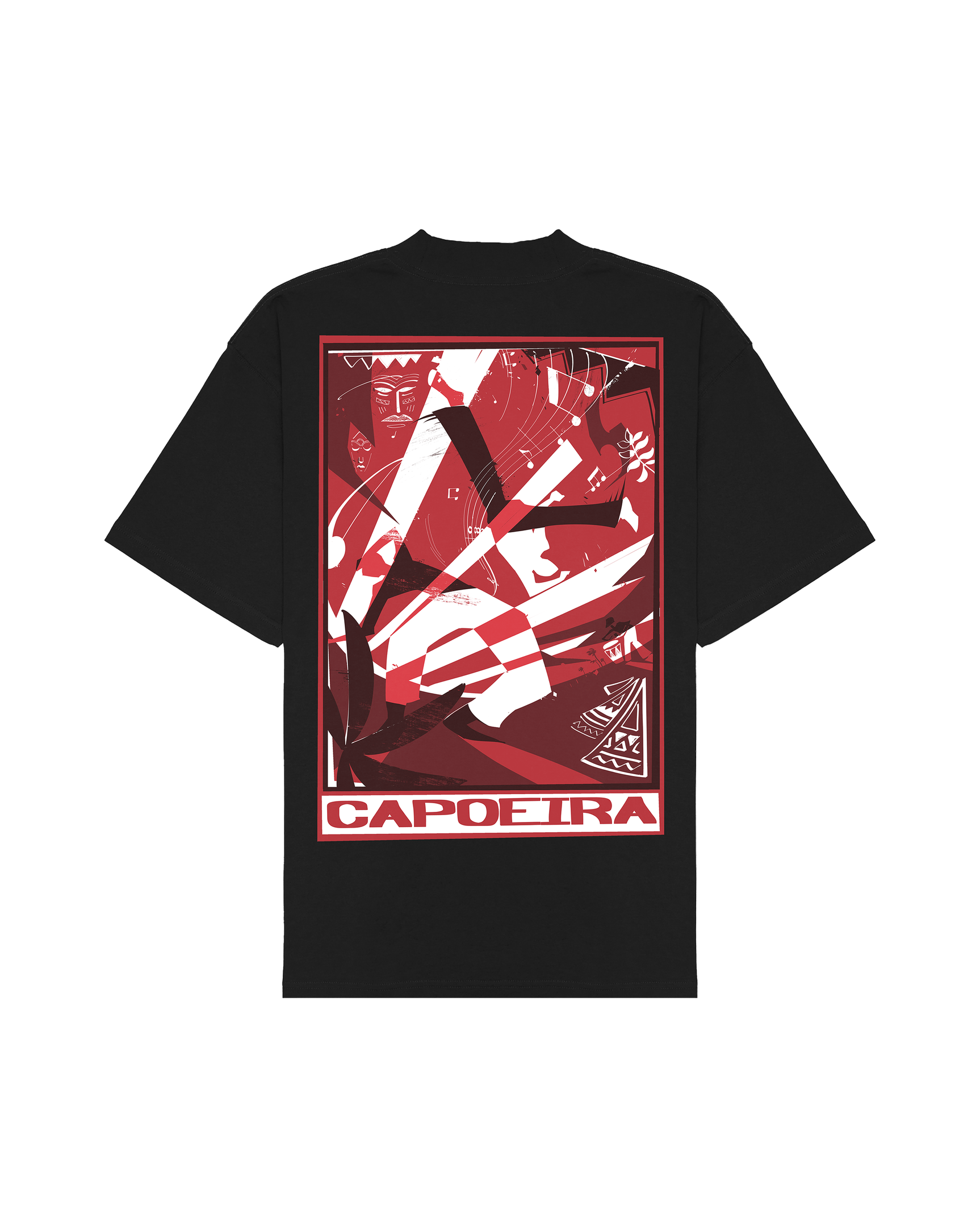 Ashluxe Capoeira Large Graphic T-shirt Black