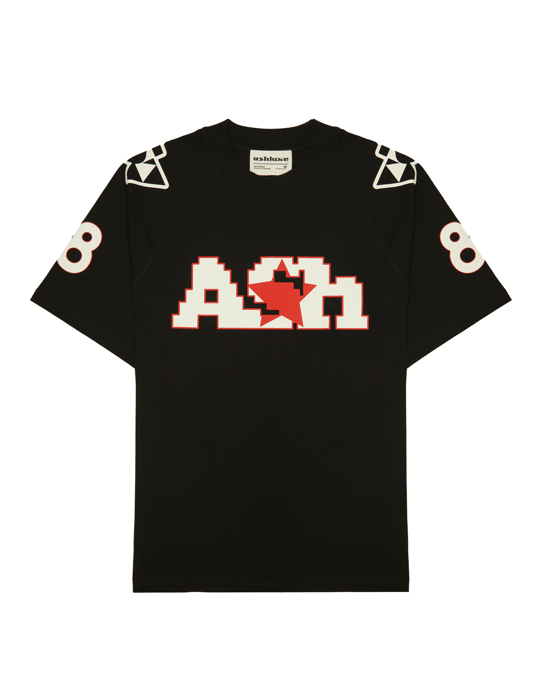 Ashluxe Digital Print Sport Jersey Black