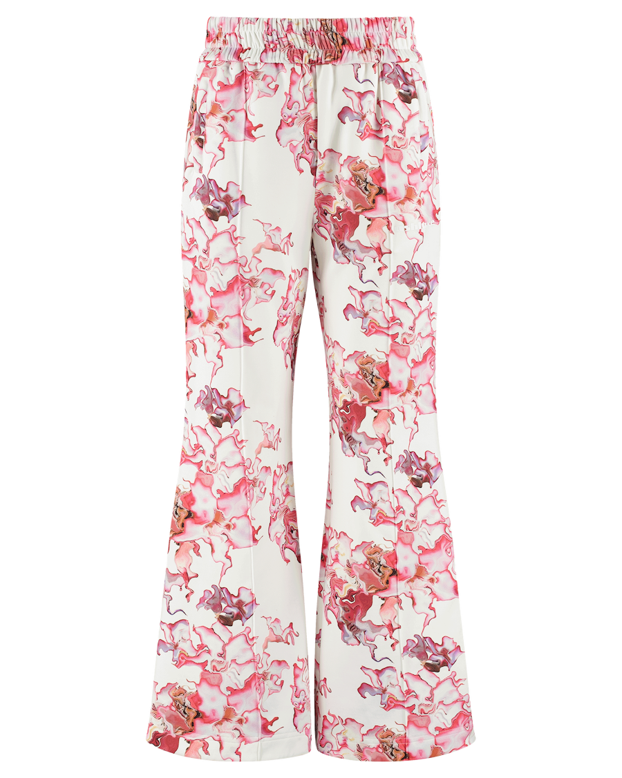 Ashluxe Female Printed Track Pant - Flowery Pink