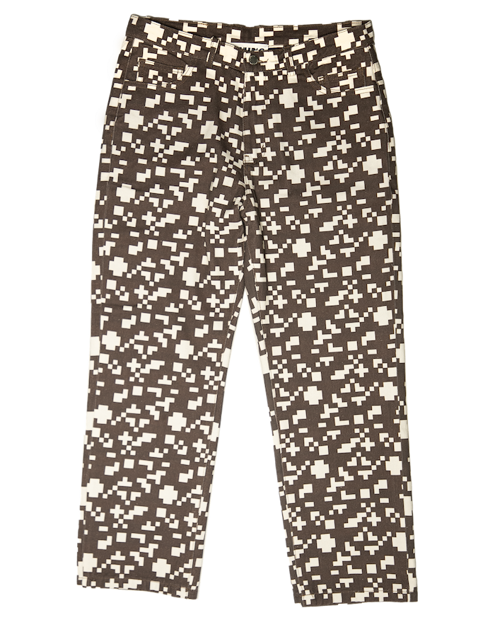 Ashluxe Pixel Denim Pant Brown