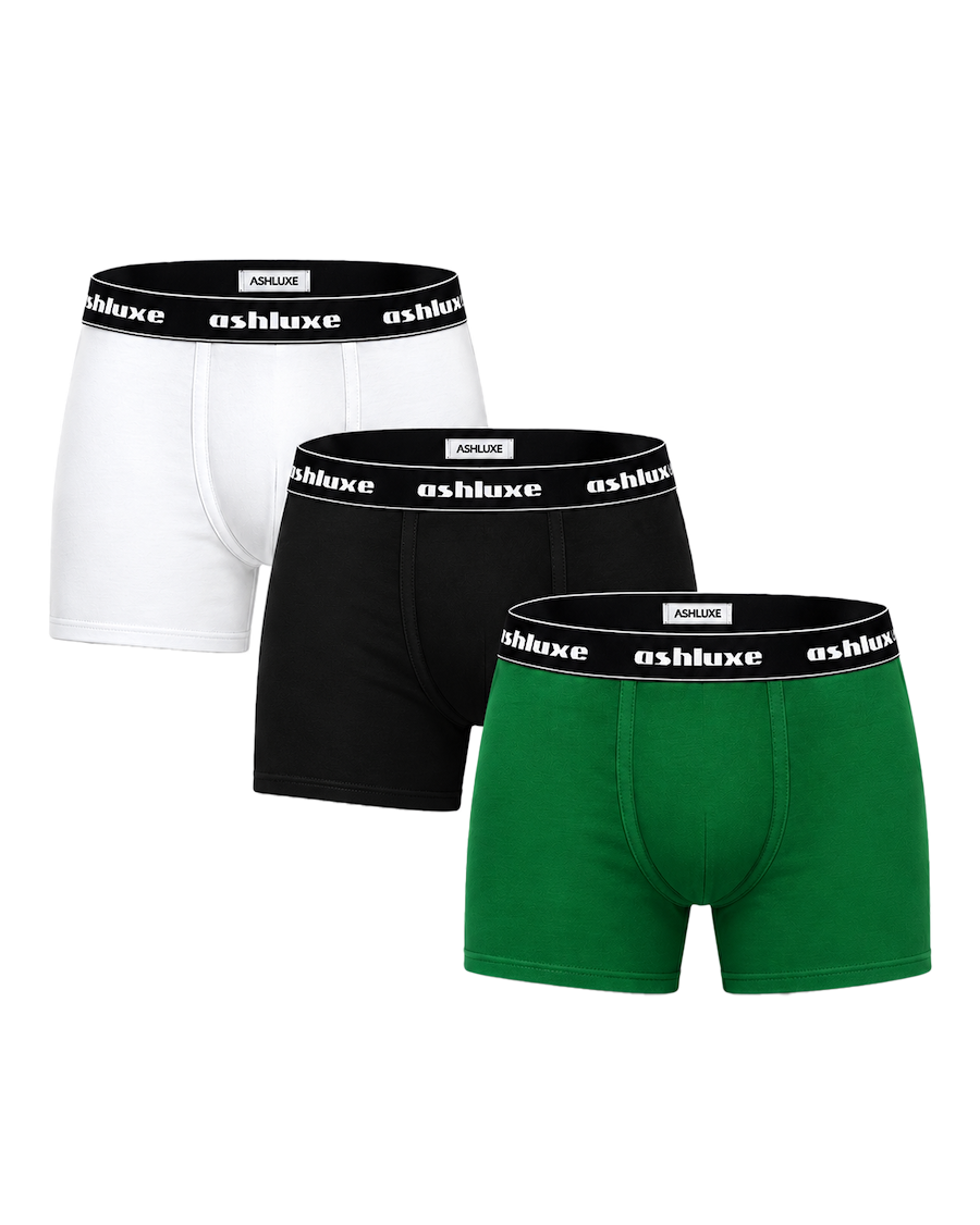 Ashluxe 3 set Logo Band Trunk Black White Green