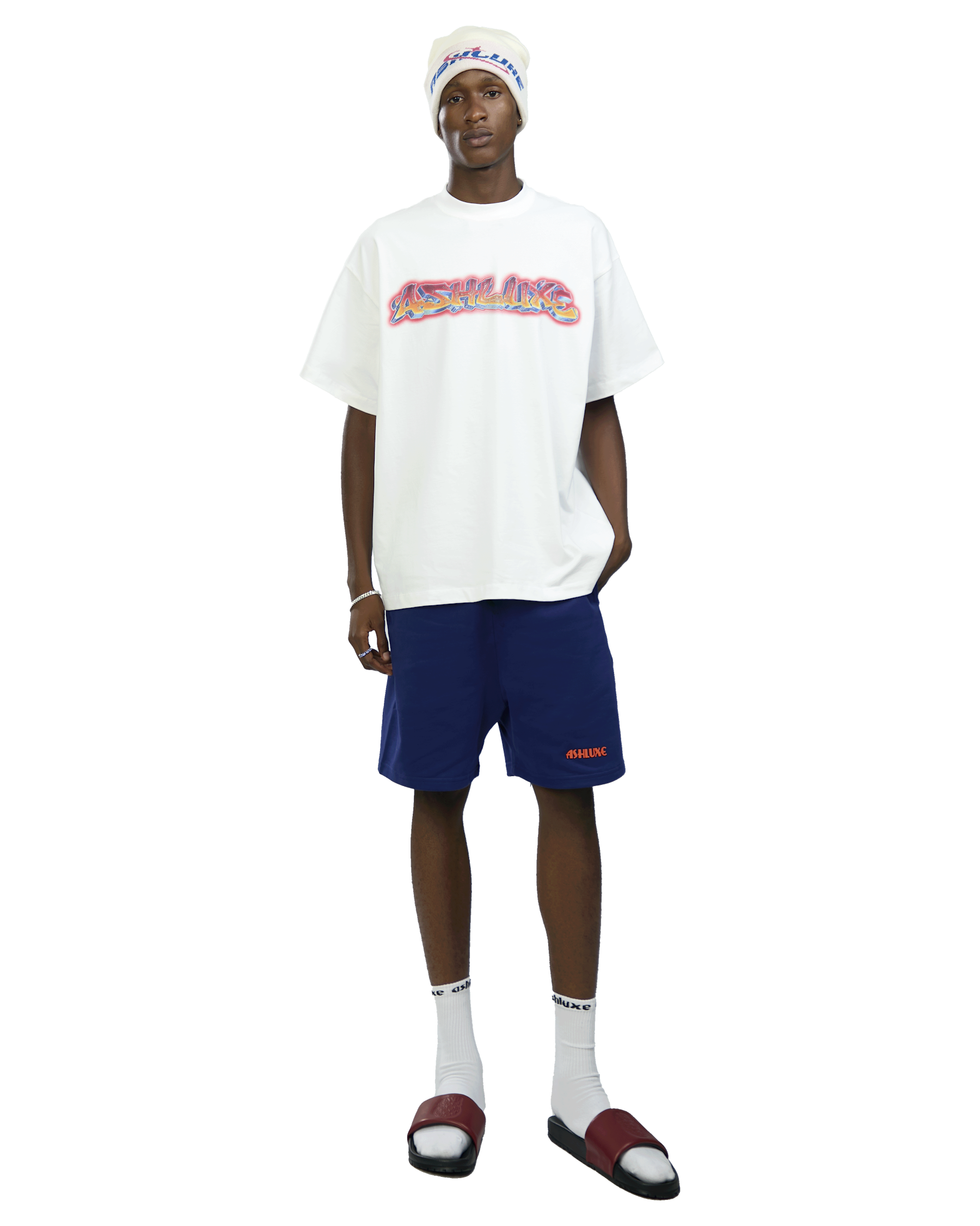 Ashluxe Bermuda Logo Short Navy
