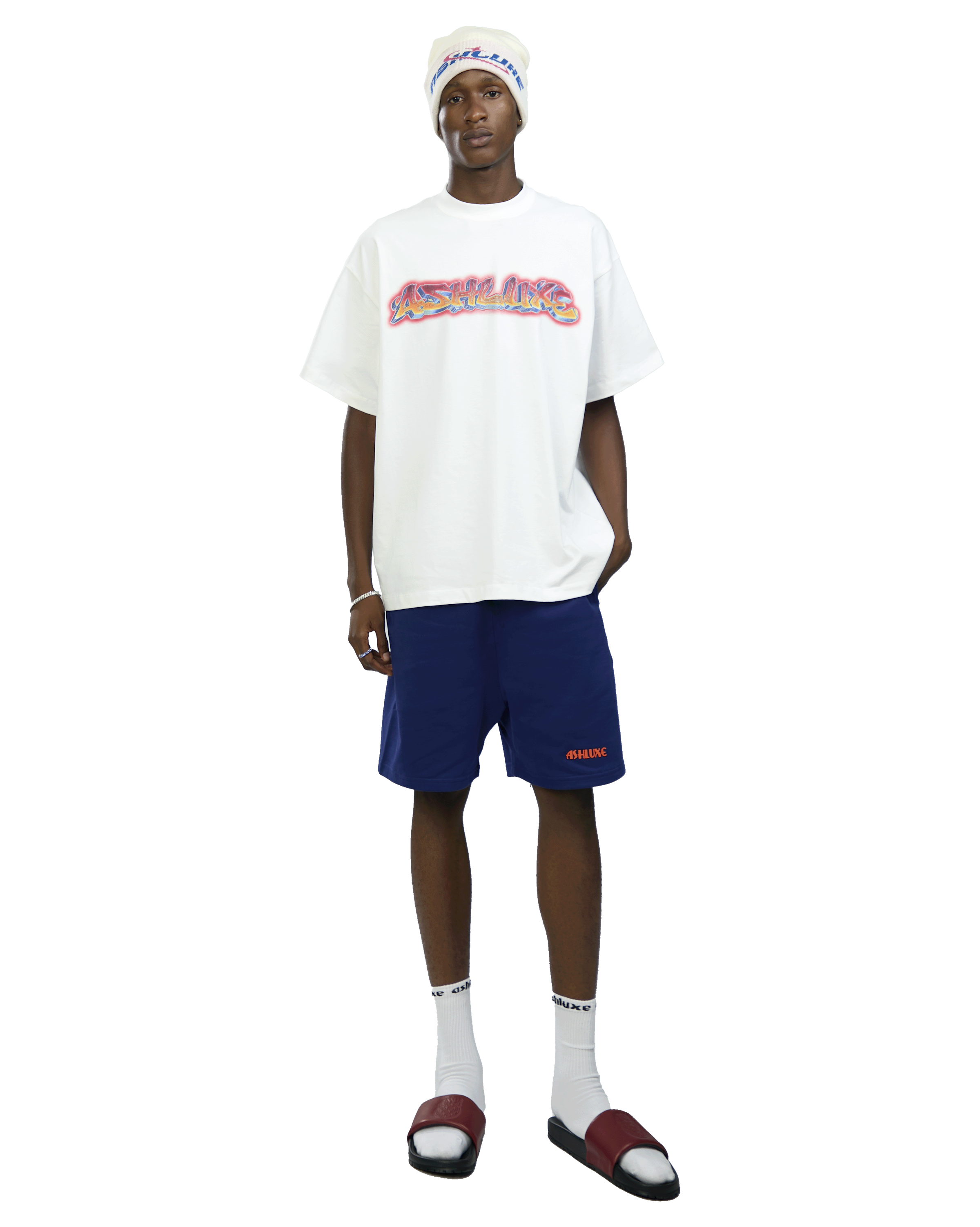 Ashluxe Bermuda Logo Short Navy
