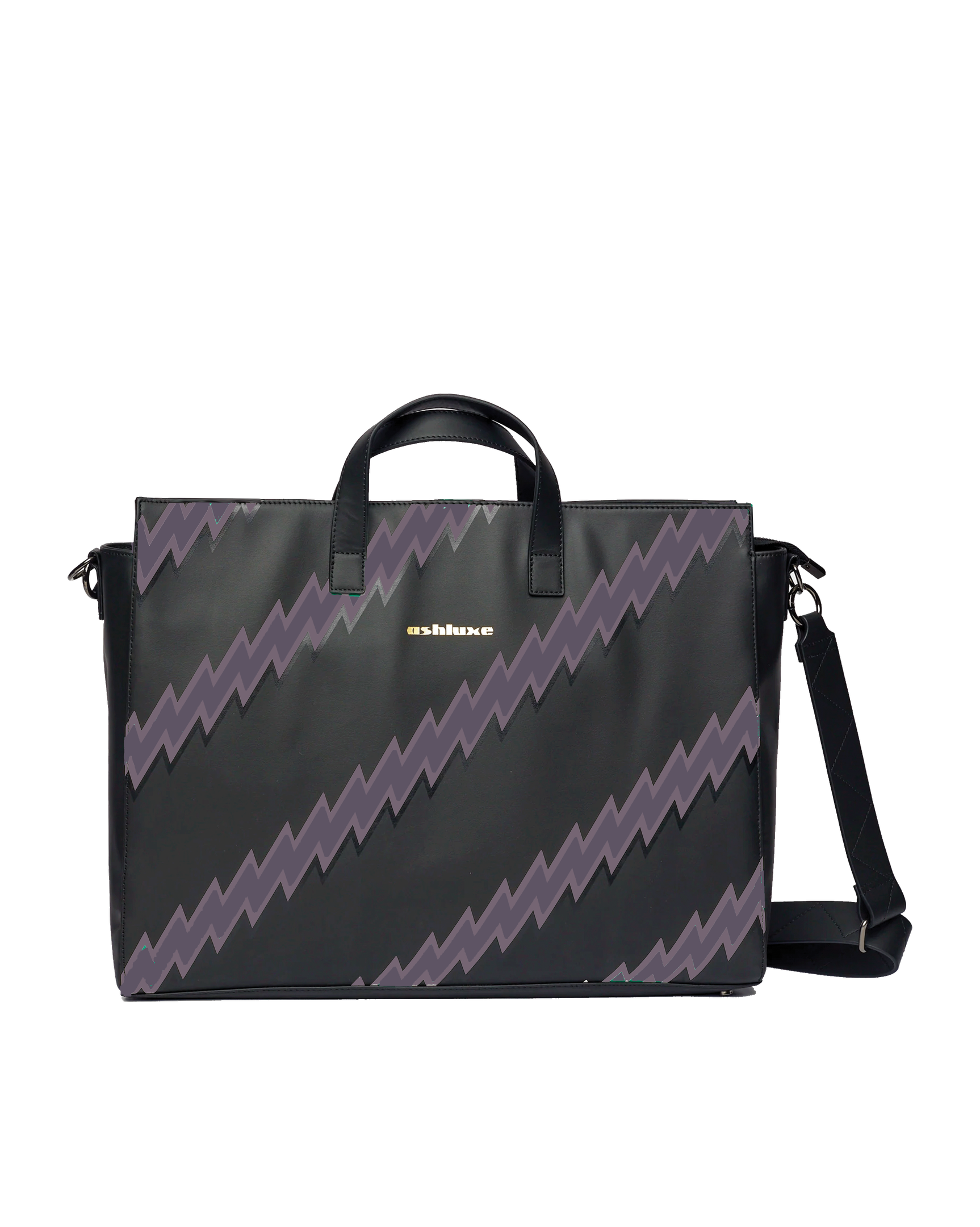 Ashluxe Zig Zag - M -Handbag Black