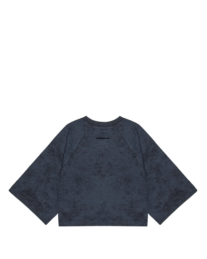 Ashluxe Bling Star Crop Tee Black