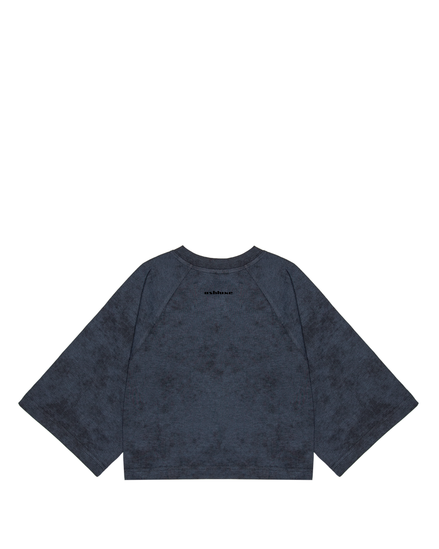 Ashluxe Bling Star Crop Tee Black