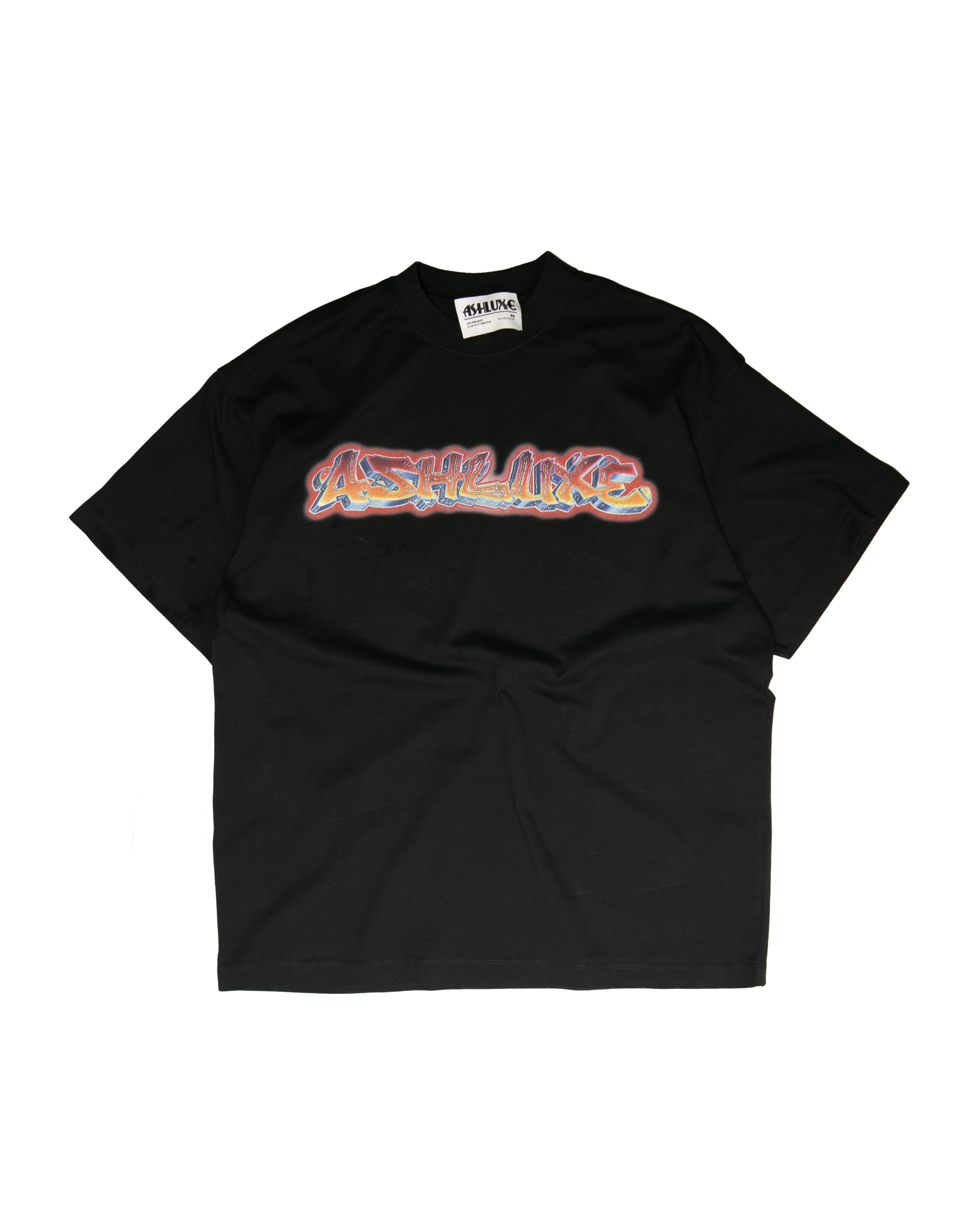 Ashluxe Glow Mockup Tee Black