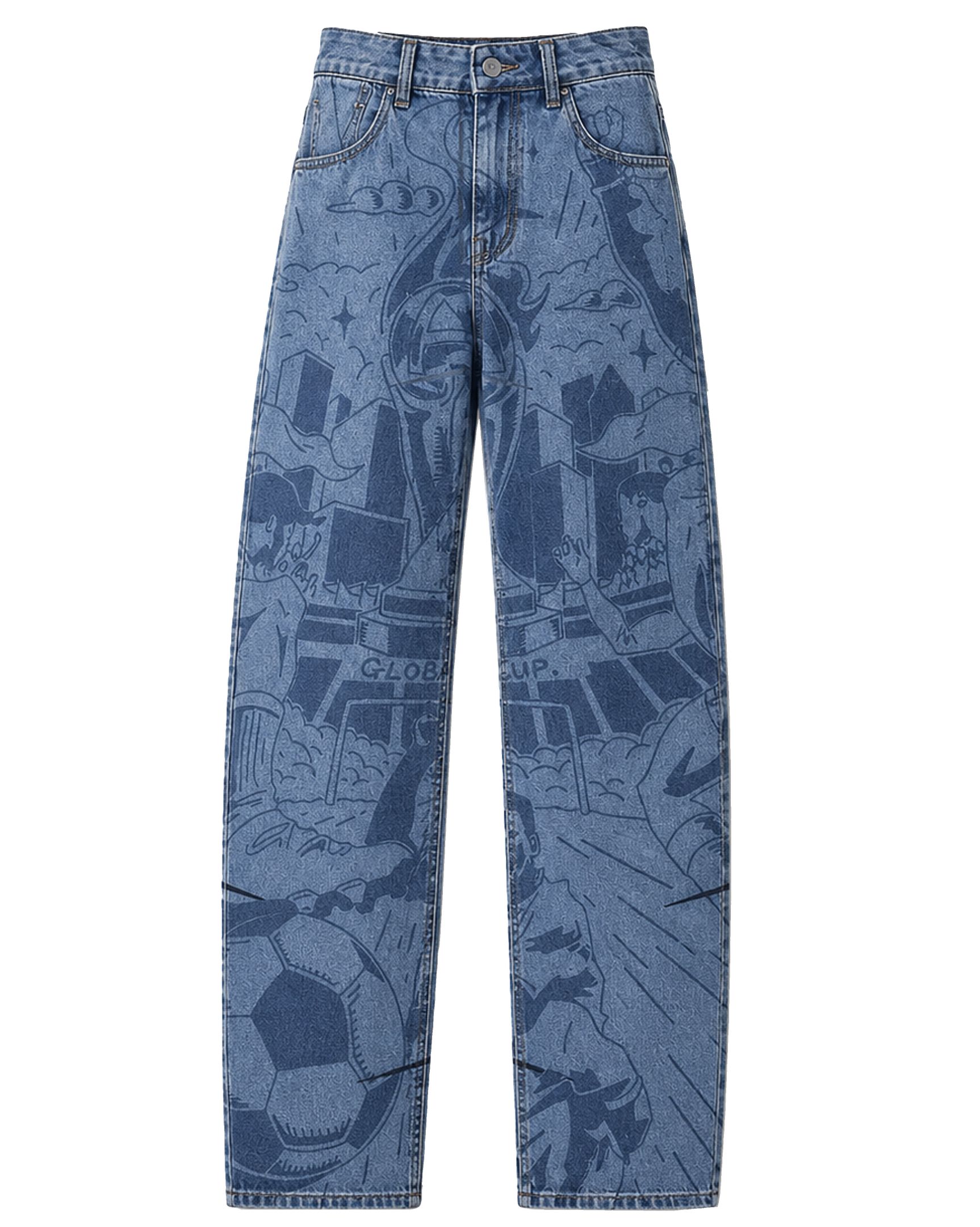 Ashluxe Celebration Denim Pants Blue