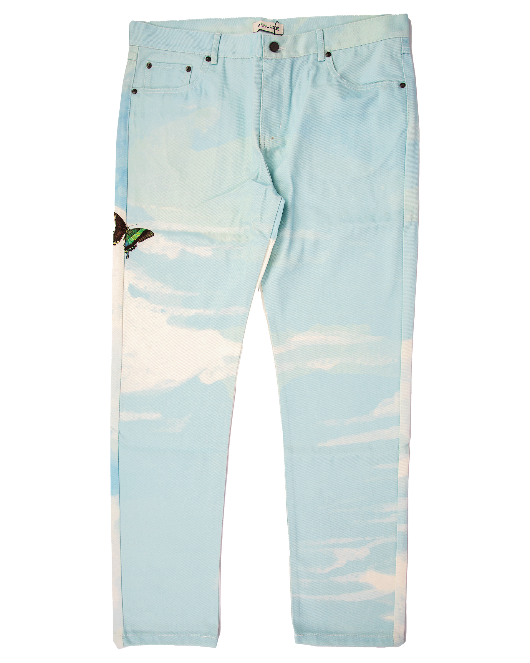 Ashluxe Cloud Denim Pant Cloud