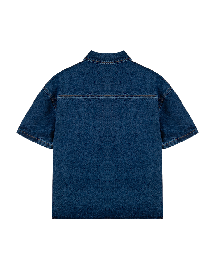 Ashluxe Crest Logo Shirt Blue