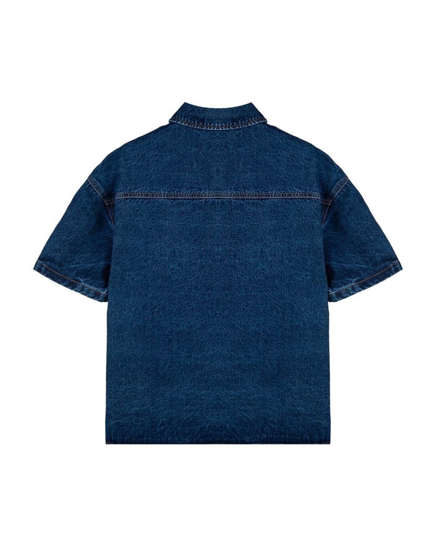 Ashluxe Crest Logo Shirt Blue