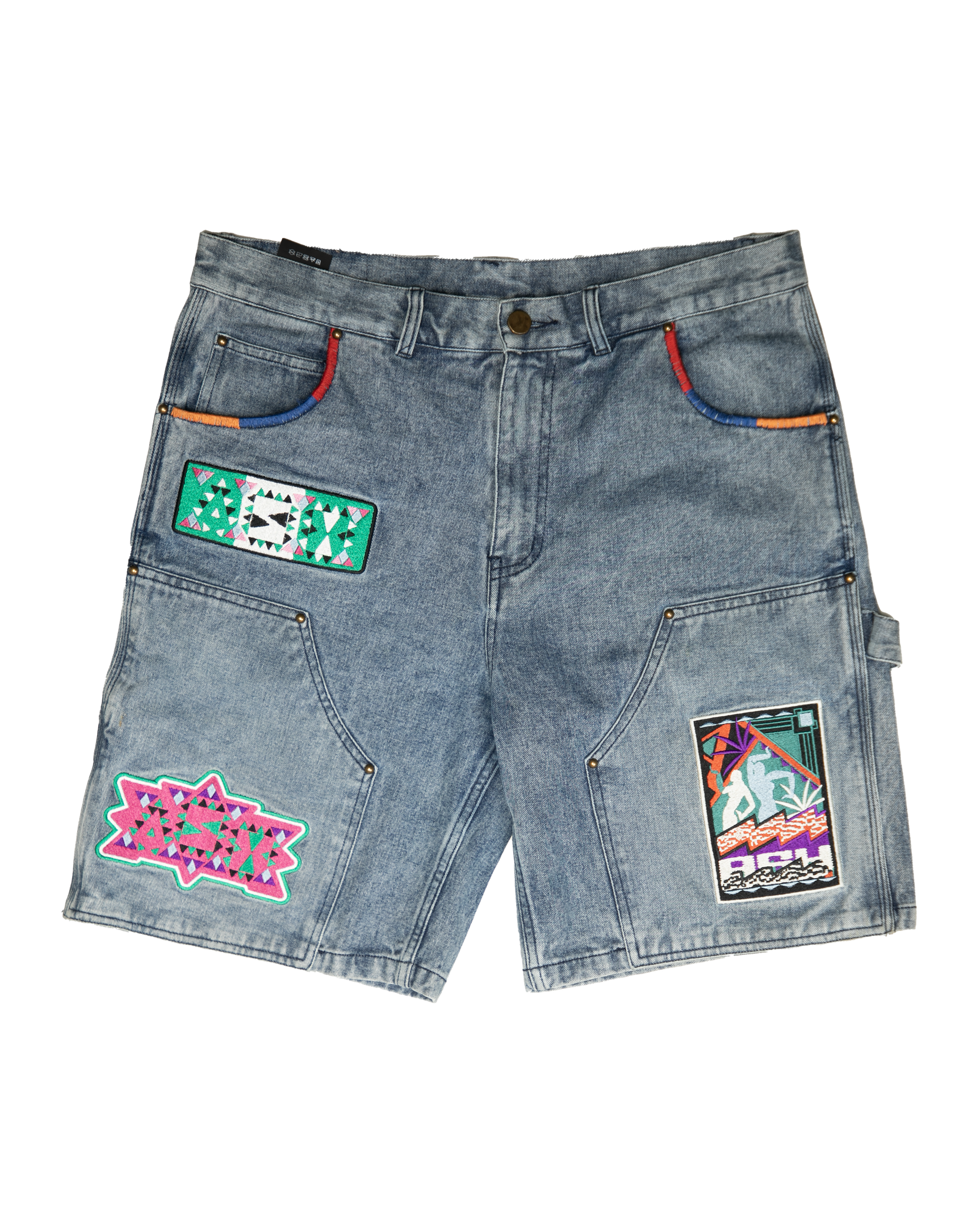 Ashluxe Denim Shorts Washed Blue