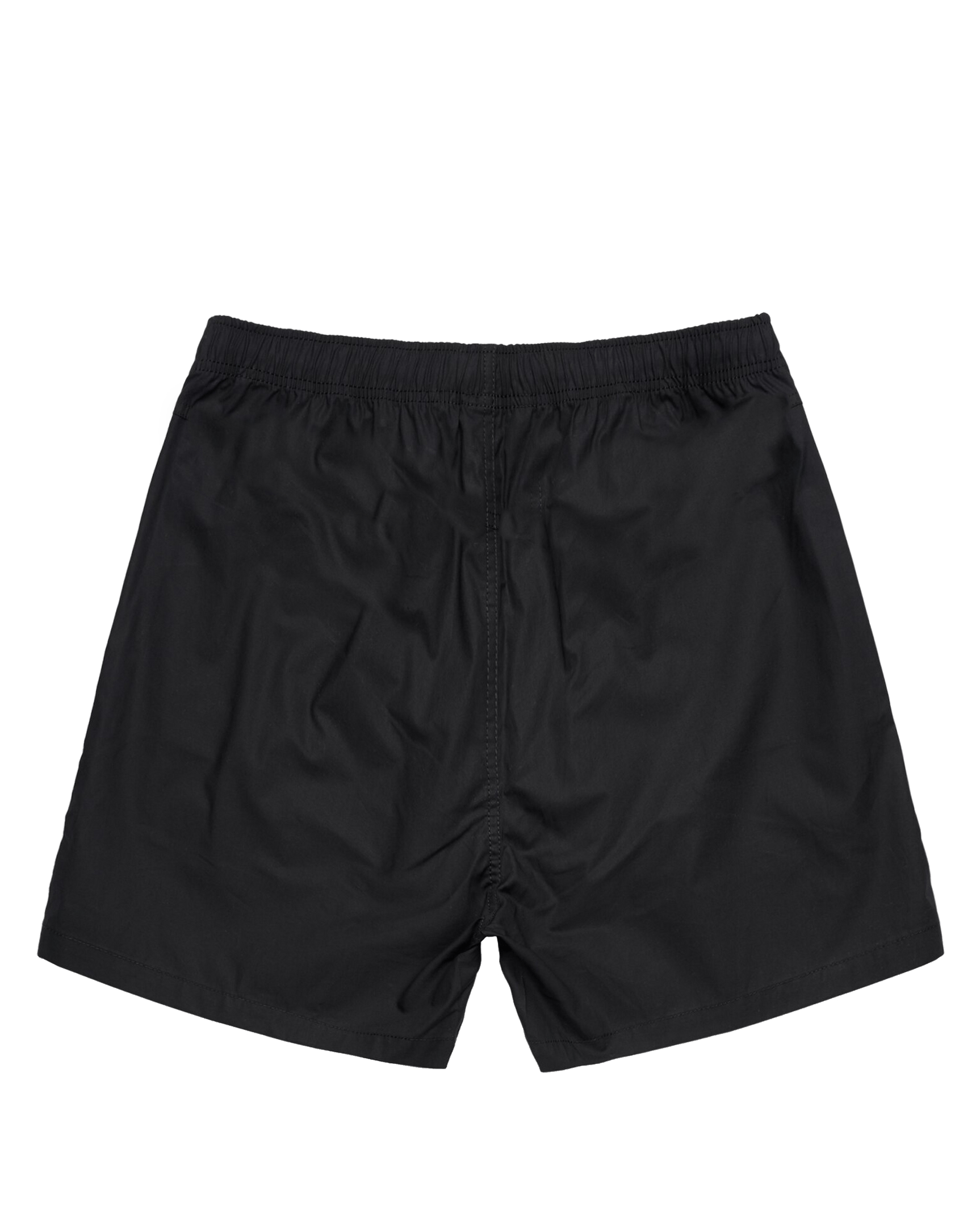 Ashluxe Classic Satin Logo Swimshort Black