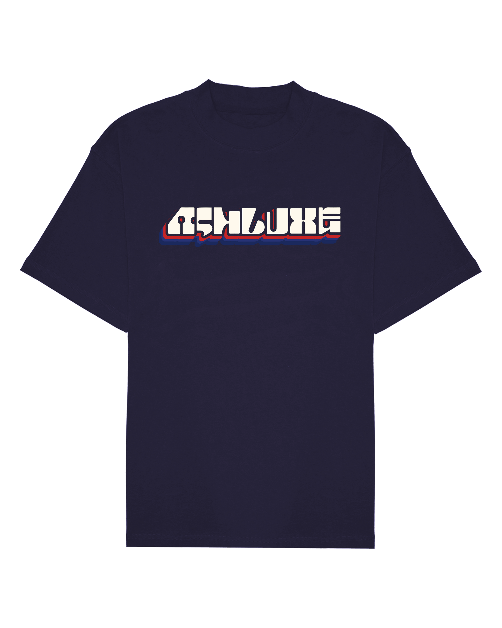 Ashluxe 3D logo Tee Navy Blue
