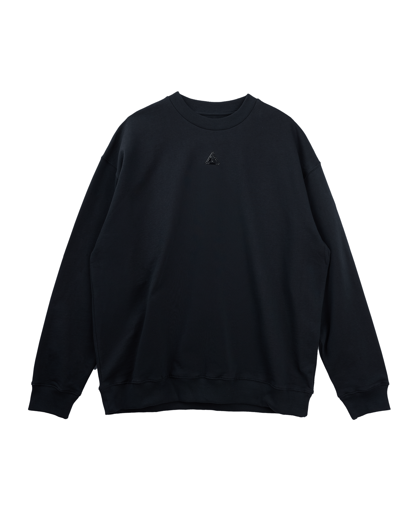 Metallic Small Logo Sweatshirt Black