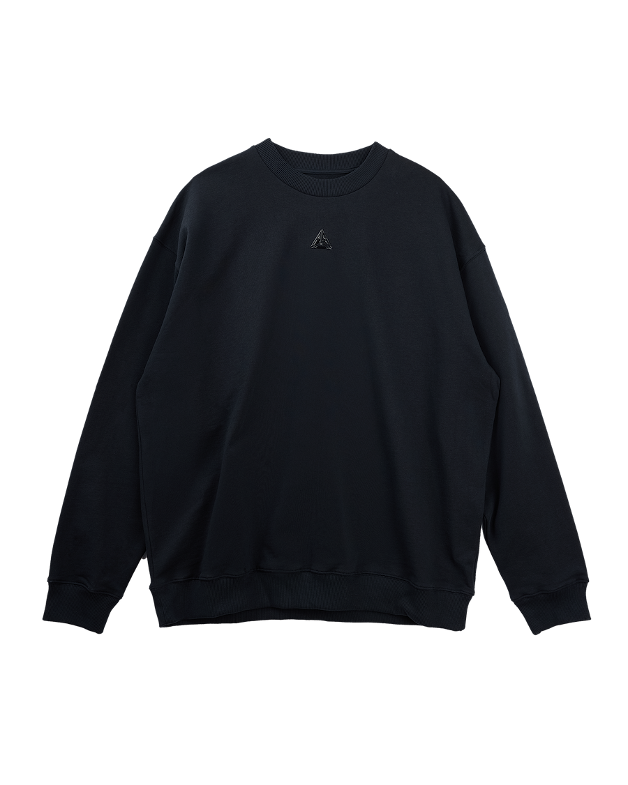 Metallic Small Logo Sweatshirt Black