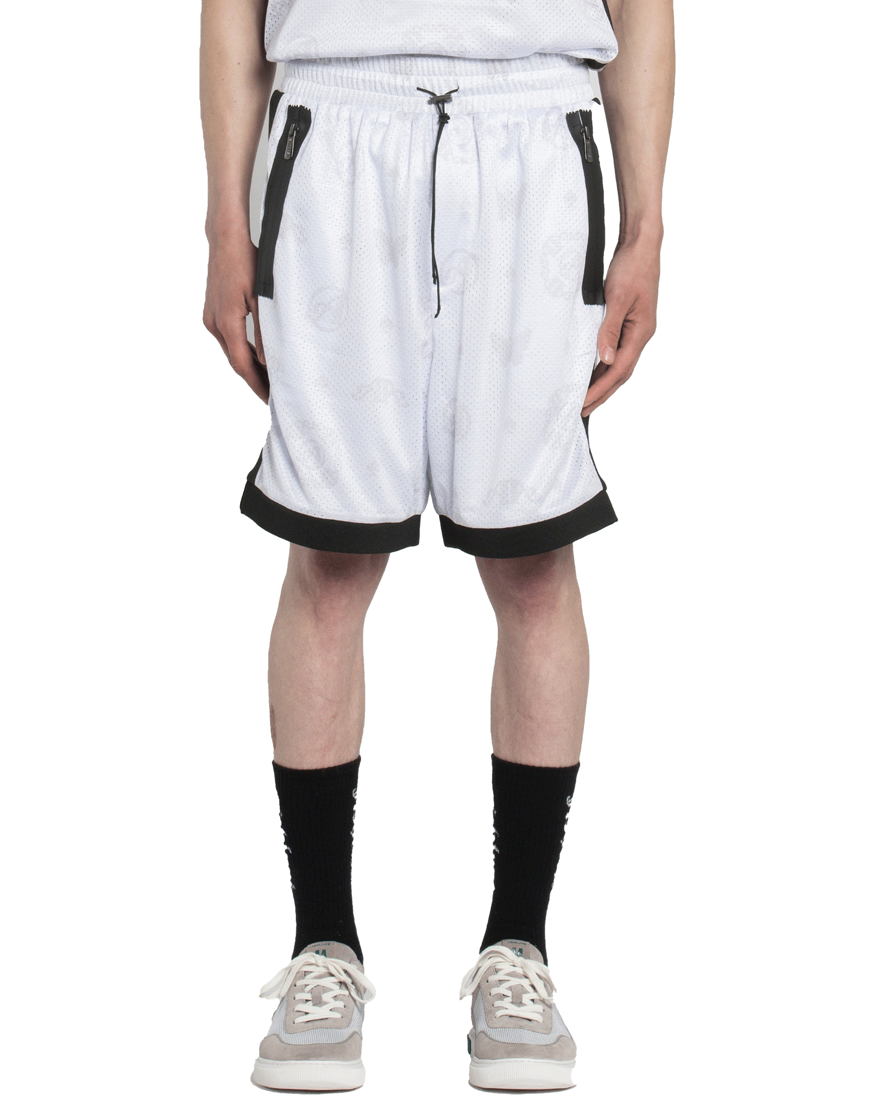 Ashluxe Paradise Basketball Shorts White
