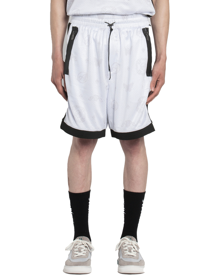 Ashluxe Paradise Basketball Shorts White