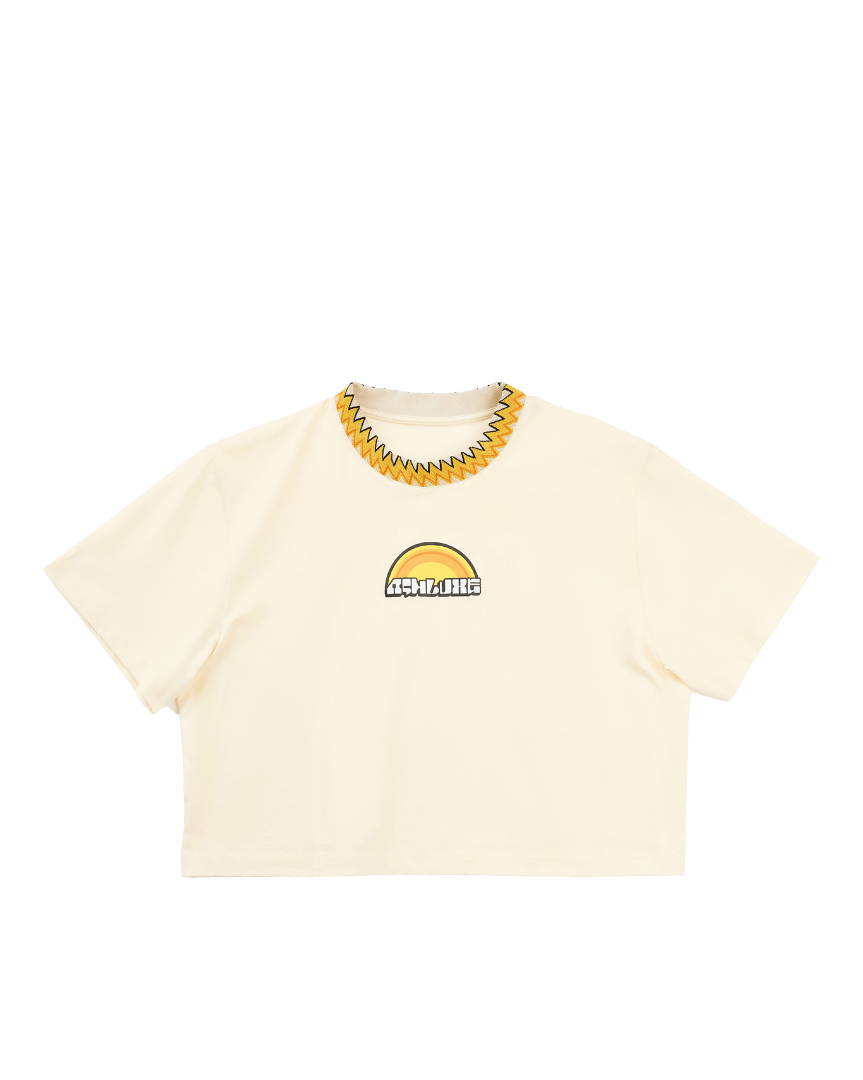 Sunshine Cropped T-Shirt Off White