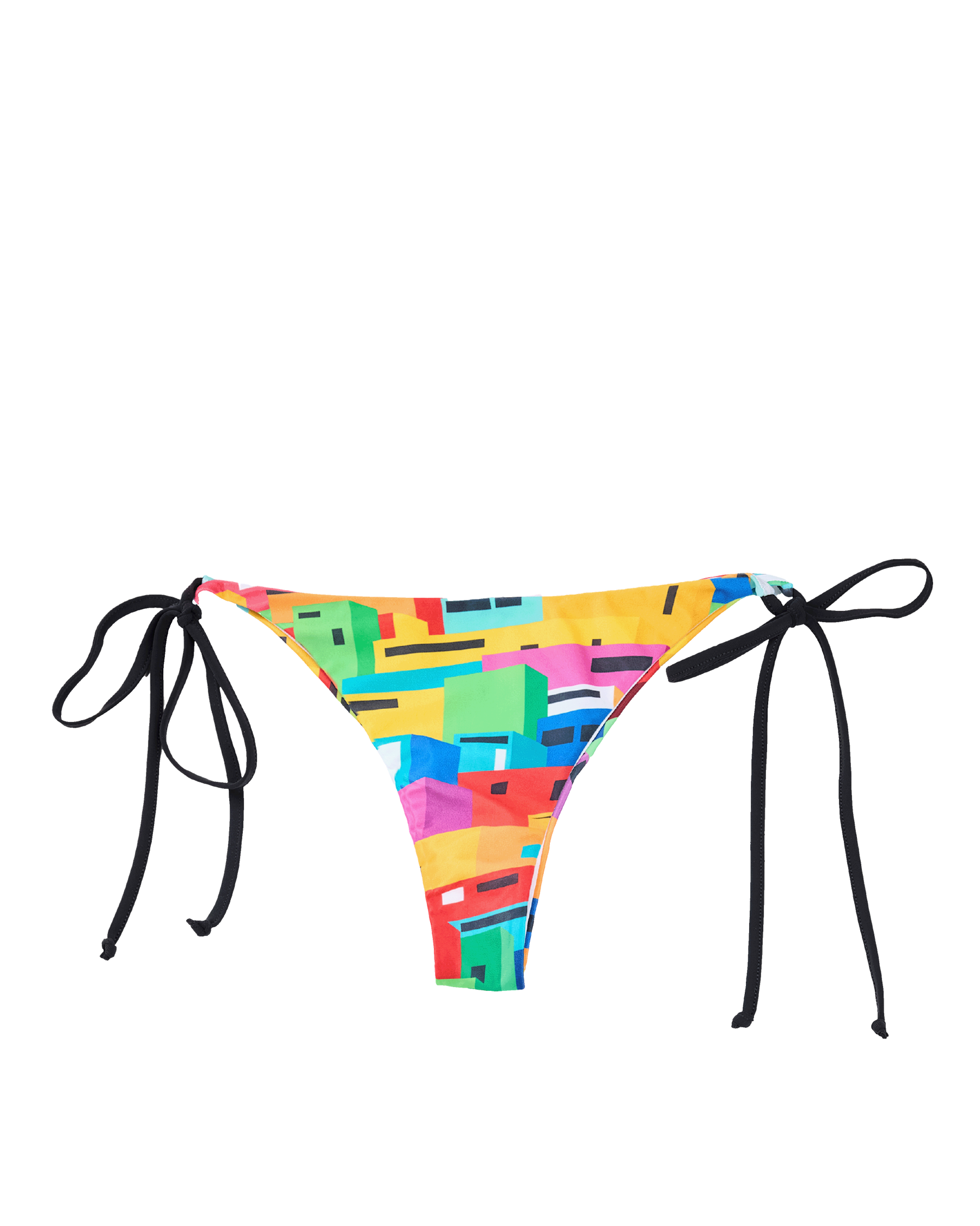 Urban Mosaic Print Tie Side Bikini Brief Multi