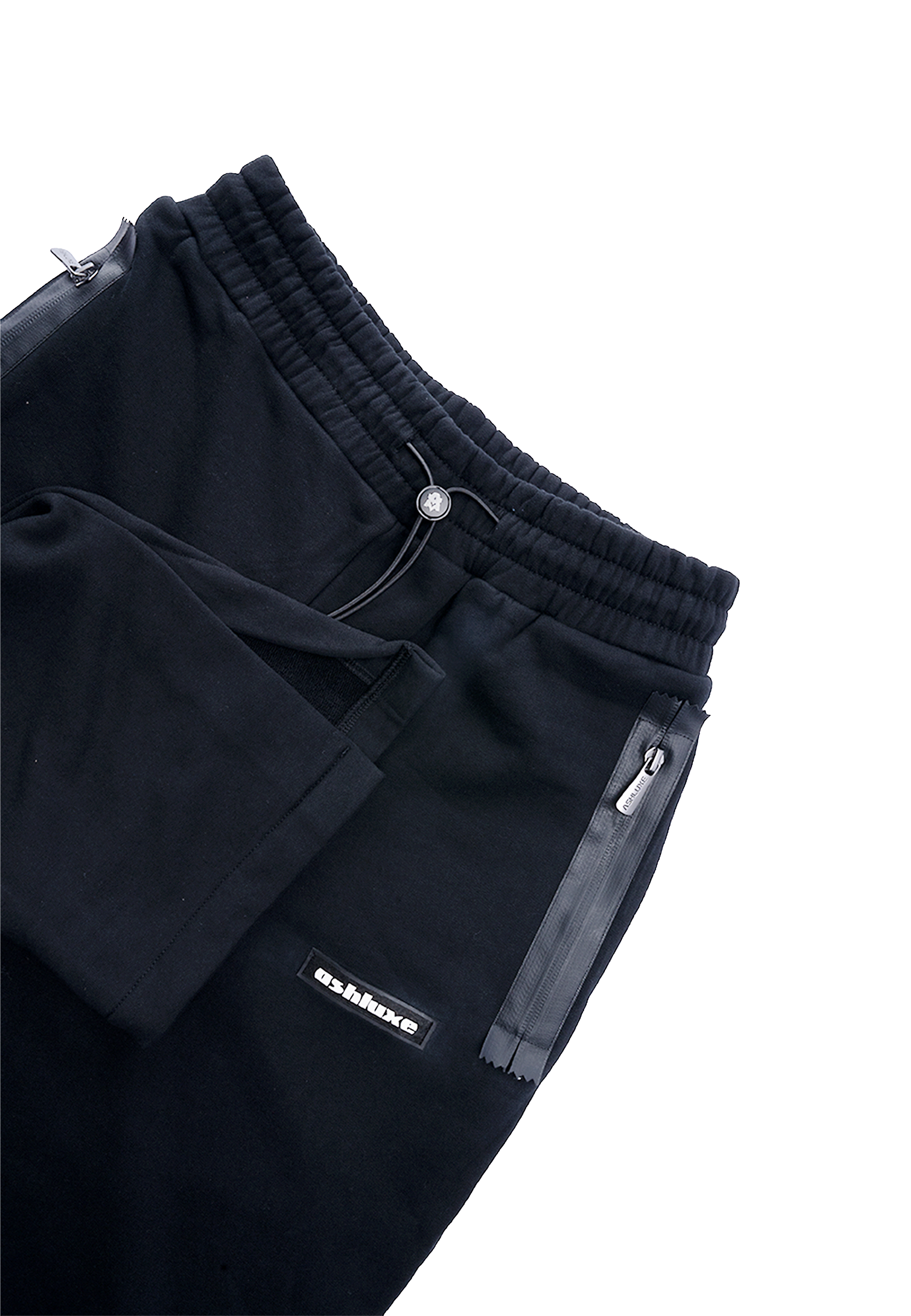 Ashluxe Split Sweatpants Black
