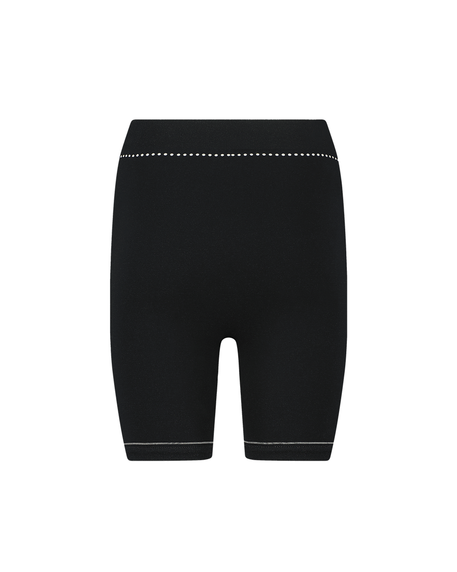 Ashluxe Female Active Biker Shorts -  Black White