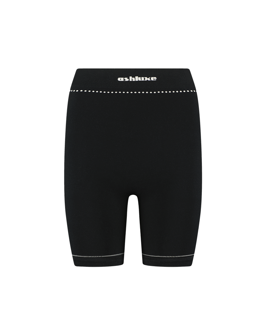 Ashluxe Female Active Biker Shorts Black White