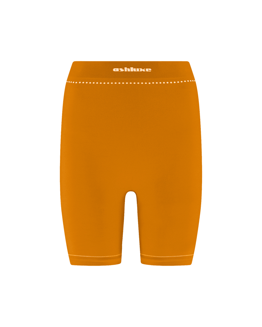 Ashluxe Female Active Biker Shorts - Orange