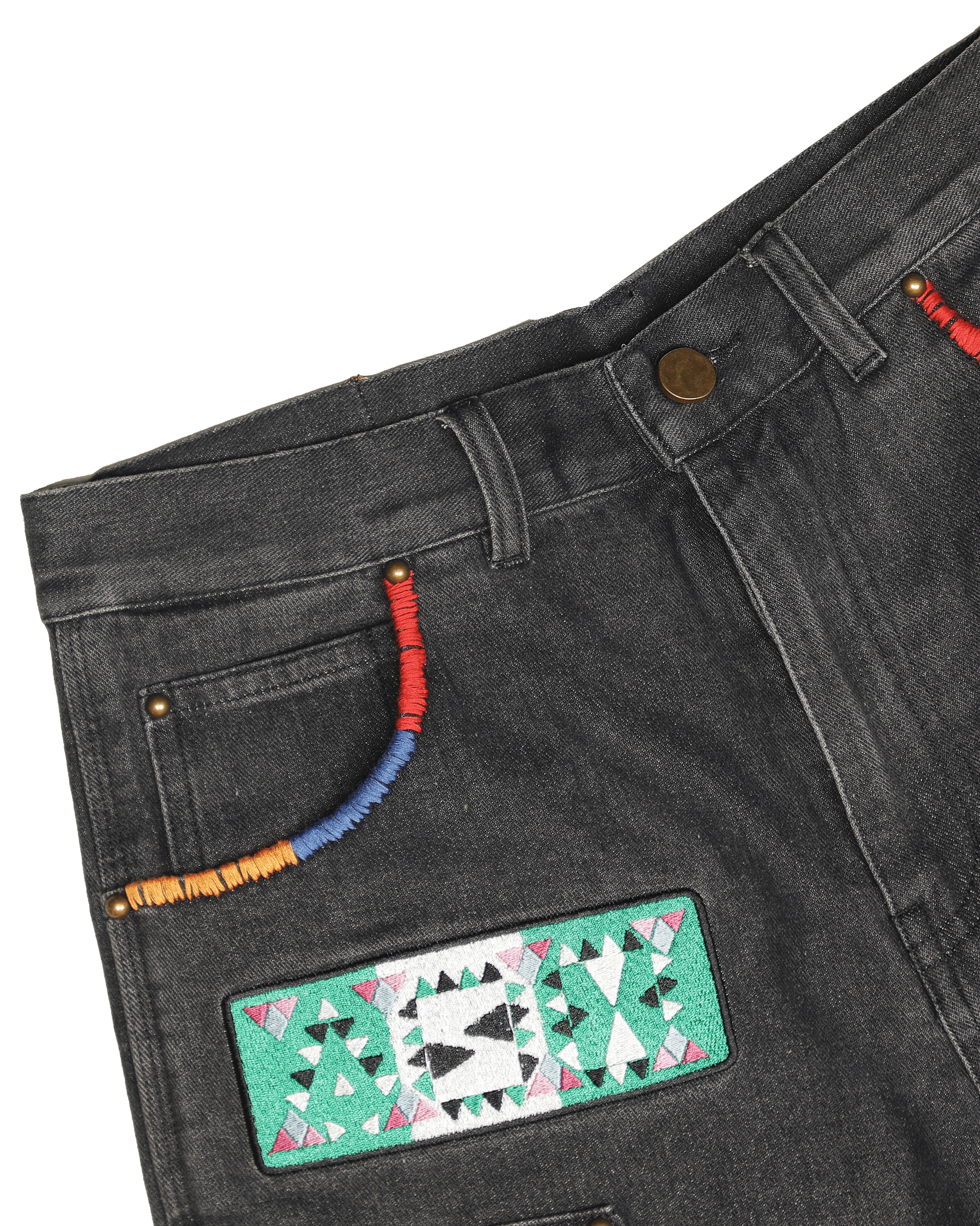 Ashluxe Denim Shorts Washed Black